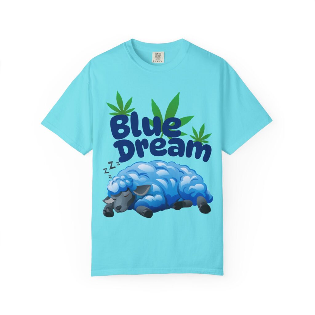 Blue Dream sheep shirt | Cannabis leaf illustration T-Shirt